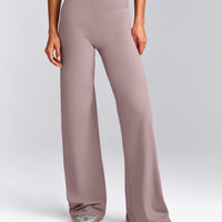 SoftMotion™ Straight Leg Pants with White Logo | Dusty Purple