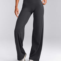 SoftMotion™ Straight Leg Bottoms with Grey Logo | Coal