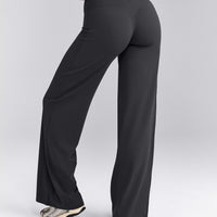 SoftMotion™ Straight Leg Bottoms with Grey Logo | Coal