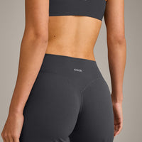 SoftMotion™ Straight Leg Bottoms with Grey Logo | Coal