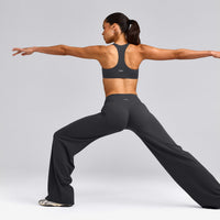 SoftMotion™ Straight Leg Bottoms with Grey Logo | Coal