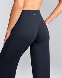 SoftMotion™ Straight Leg Bottoms with Grey Logo | True Blue