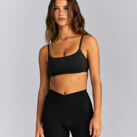SoftMotion™ Strappy Sports Bra | Black