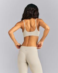 SoftMotion™ Strappy Sports Bra | Oatmeal
