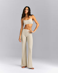 SoftMotion™ Strappy Sports Bra | Oatmeal