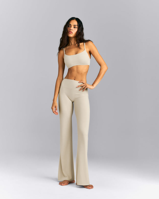 SoftMotion™ Strappy Sports Bra | Oatmeal