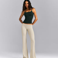 SoftMotion™ Strappy Tank Top with Built in Bra Shelf | Emerald Noir