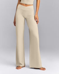 SoftMotion™ Wrap Straight Leg Pants | Oatmeal