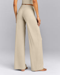 SoftMotion™ Wrap Straight Leg Pants | Oatmeal