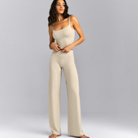 SoftMotion™ Wrap Straight Leg Pants | Oatmeal