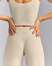 SoftMotion™ Wrap Straight Leg Pants | Oatmeal