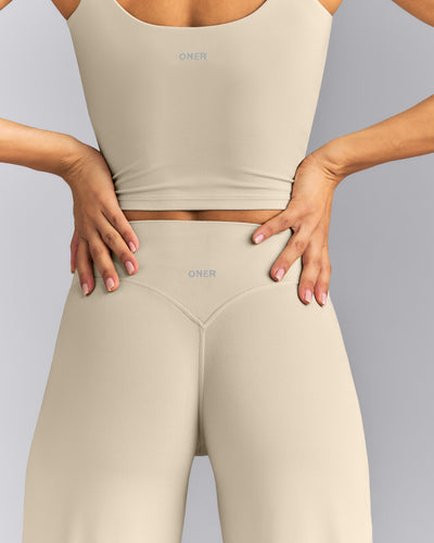 SoftMotion™ Wrap Straight Leg Pants | Oatmeal