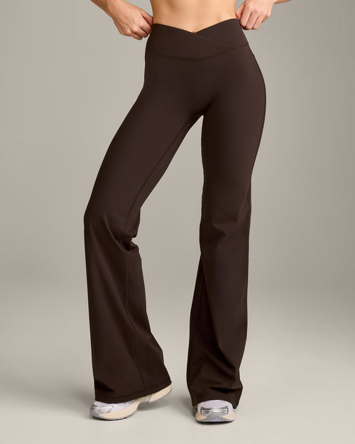 UnifiedMove™ Wrap Flared Bottoms with Reflective Logo | 70% Cocoa