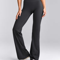 UnifiedMove™ Wrap Flared Pants with Reflective Logo | Coal