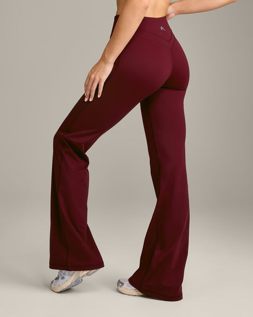 UnifiedMove™ Wrap Flared Bottoms with Reflective Logo | Rosewood