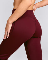 UnifiedMove™ Wrap Flared Bottoms with Reflective Logo | Rosewood