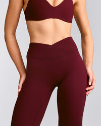 UnifiedMove™ Wrap Flared Bottoms with Reflective Logo | Rosewood