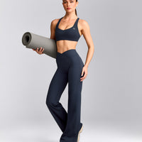 UnifiedMove™ Wrap Flared Bottoms with Reflective Logo | True Blue