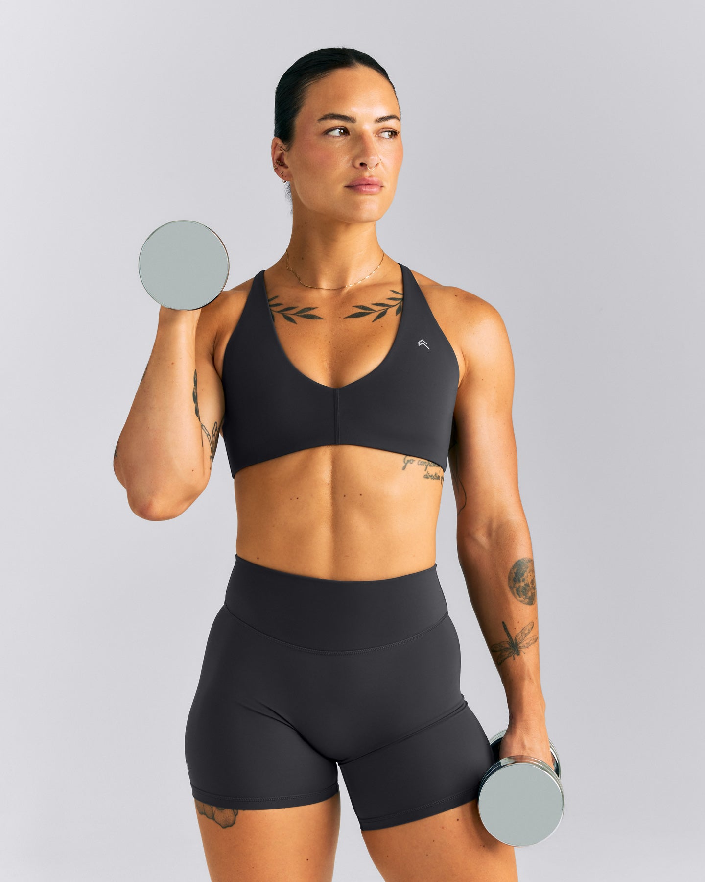 UnifiedMove™ High Waist Shorts 6" New Branding | Coal