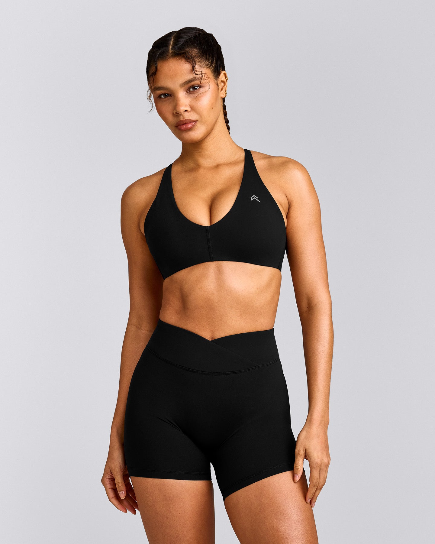 UnifiedMove™ Micro Bralette with Reflective Logo | Black