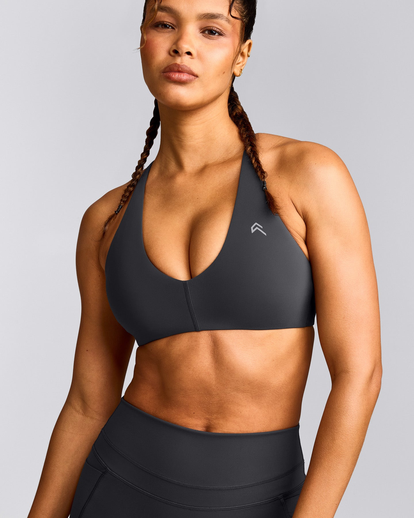 UnifiedMove™ Micro Bralette with Reflective Logo | Coal