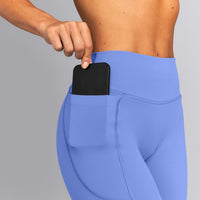 UnifiedMove™ High Waisted Pocket Leggings with Bonding New Branding | Glaucous Blue
