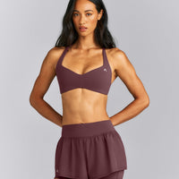 UnifiedMove™ T Back Minimal Bralette | Velvet Mocha