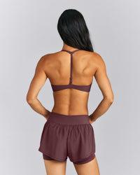 UnifiedMove™ T Back Minimal Bralette | Velvet Mocha