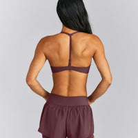 UnifiedMove™ T Back Minimal Bralette | Velvet Mocha