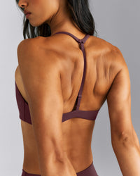 UnifiedMove™ T Back Minimal Bralette | Velvet Mocha
