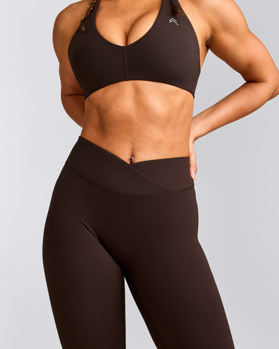 UnifiedMove™ Wrap Leggings with Reflective Logo | 70% Cocoa