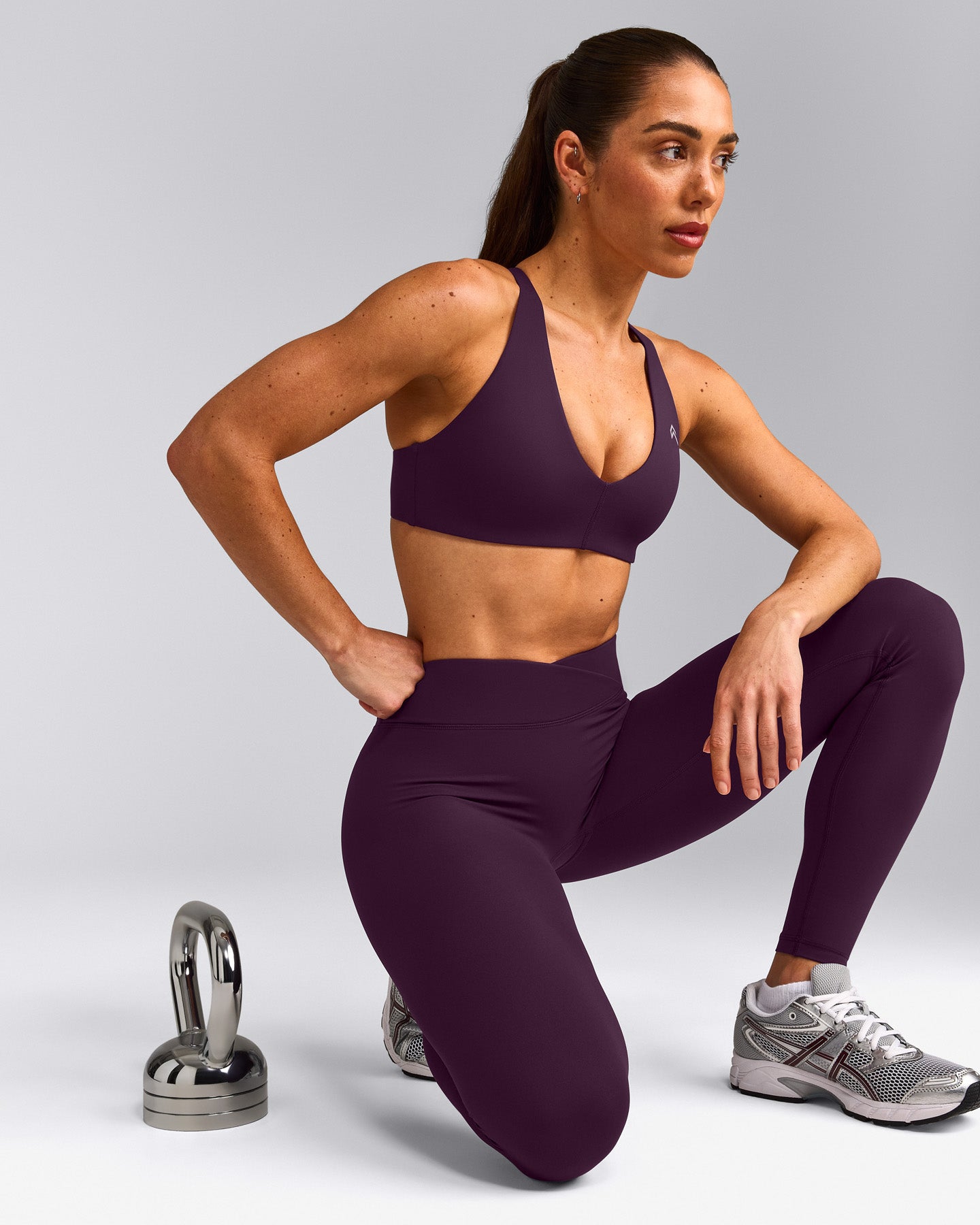 UnifiedMove™ Wrap Leggings with Reflective Logo | Blackberry Purple