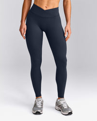 UnifiedMove™ Wrap Leggings with Reflective Logo | True Blue