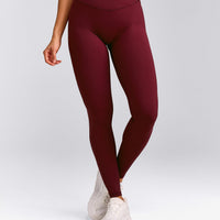 UnifiedMove™ Wrap Leggings with Reflective Logo | Rosewood