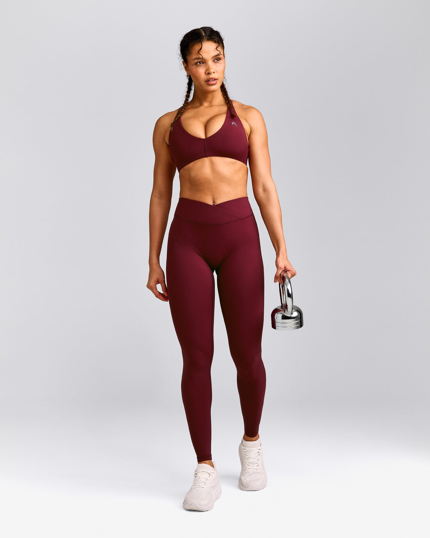 UnifiedMove™ Wrap Leggings with Reflective Logo | Rosewood