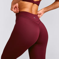 UnifiedMove™ Wrap Leggings with Reflective Logo | Rosewood