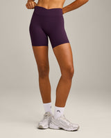 UnifiedMove Wrap Shorts 6" with Reflective Logo | Blackberry Purple