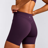 UnifiedMove™ Wrap Shorts 6" with Reflective Logo | Blackberry Purple