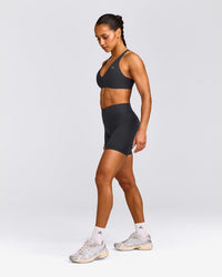 UnifiedMove™ Wrap Shorts 6" with Reflective Logo | Coal