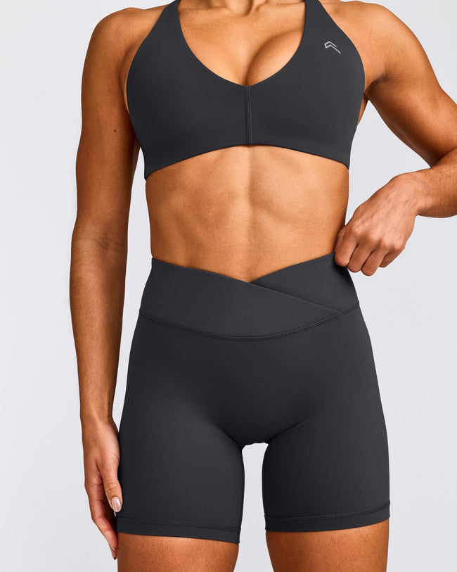 UnifiedMove™ Wrap Shorts 6" with Reflective Logo | Coal