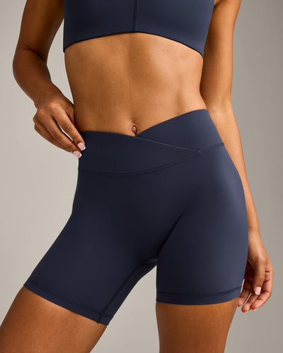 UnifiedMove Wrap Shorts 6" with Reflective Logo | True Blue