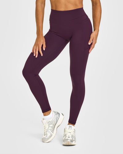 UnifiedMove High Waisted Pocket Leggings | Blackberry Purple