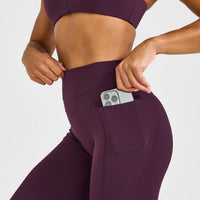 UnifiedMove High Waisted Pocket Leggings | Blackberry Purple