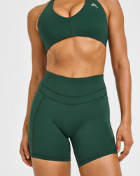 UnifiedMove™ High Waisted Pocket Shorts 6" | Racing Green