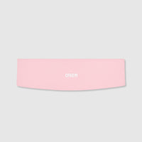 SoftMotion™ Headband with White Logo | Cherry Blossom Pink
