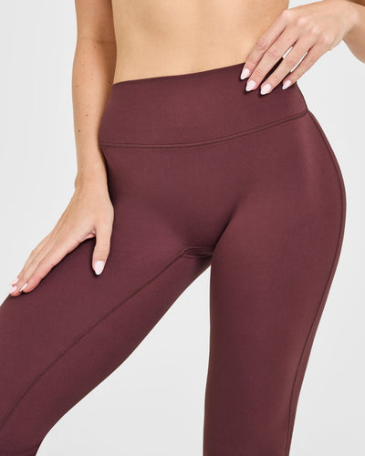 SoftMotion™ Flared Bottoms with White Logo | Velvet Mocha