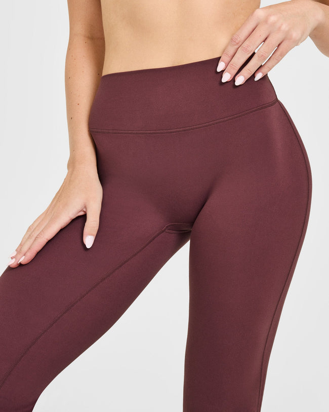 SoftMotion™ Flared Bottoms with White Logo | Velvet Mocha
