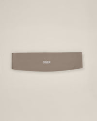 SoftMotion™ Headband with White Logo | Warm Sand