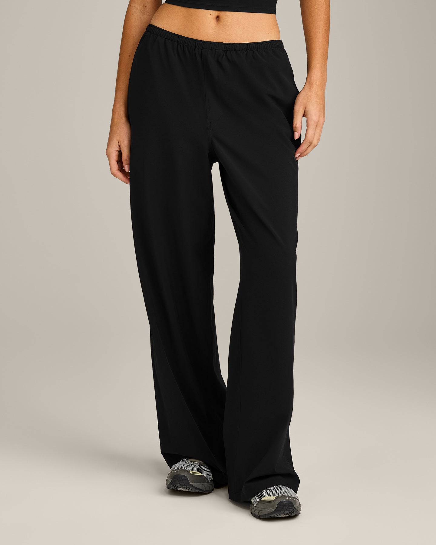AirMove™ Wide Leg Trousers | Black