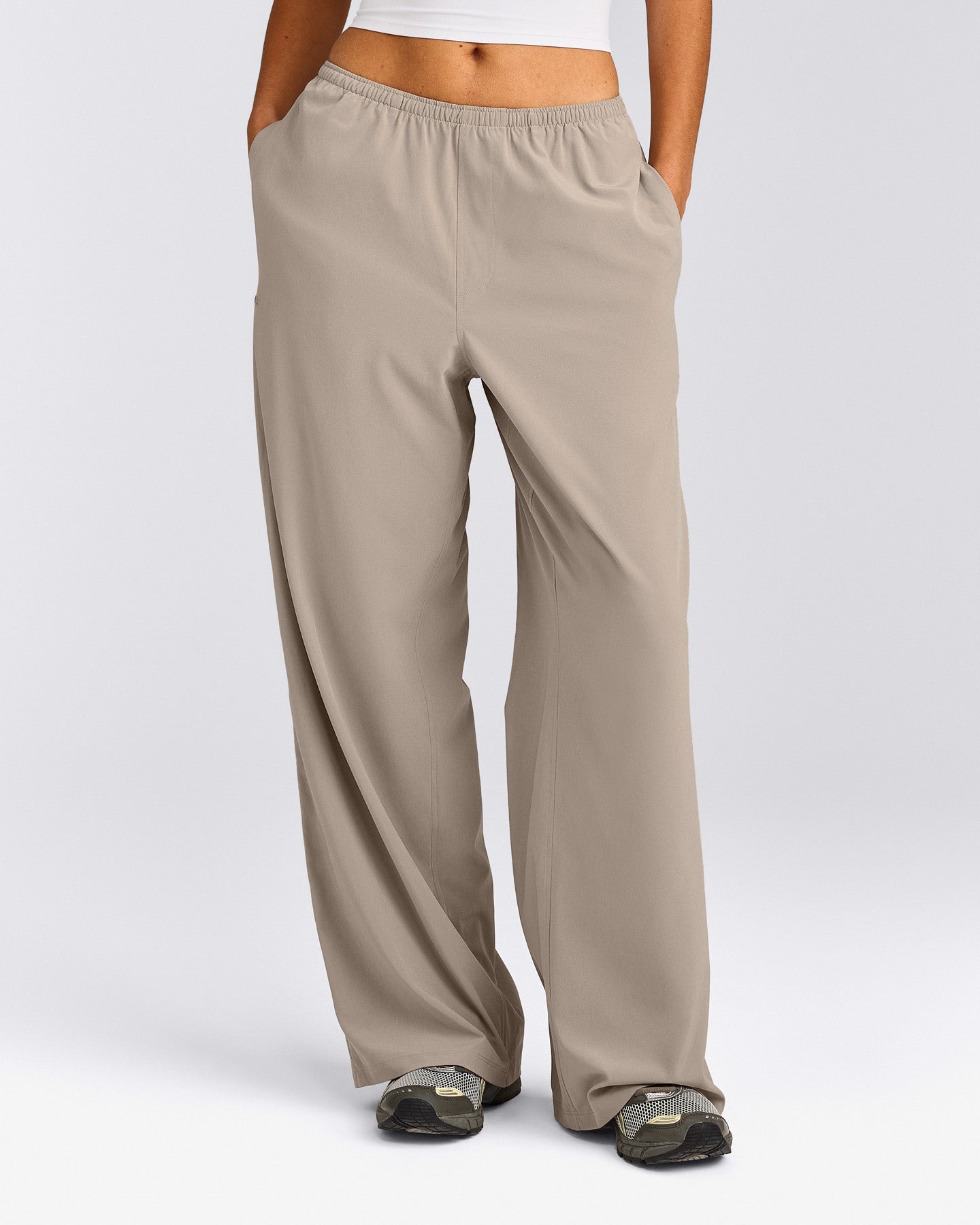 AirMove™ Wide Leg Trousers | Warm Sand